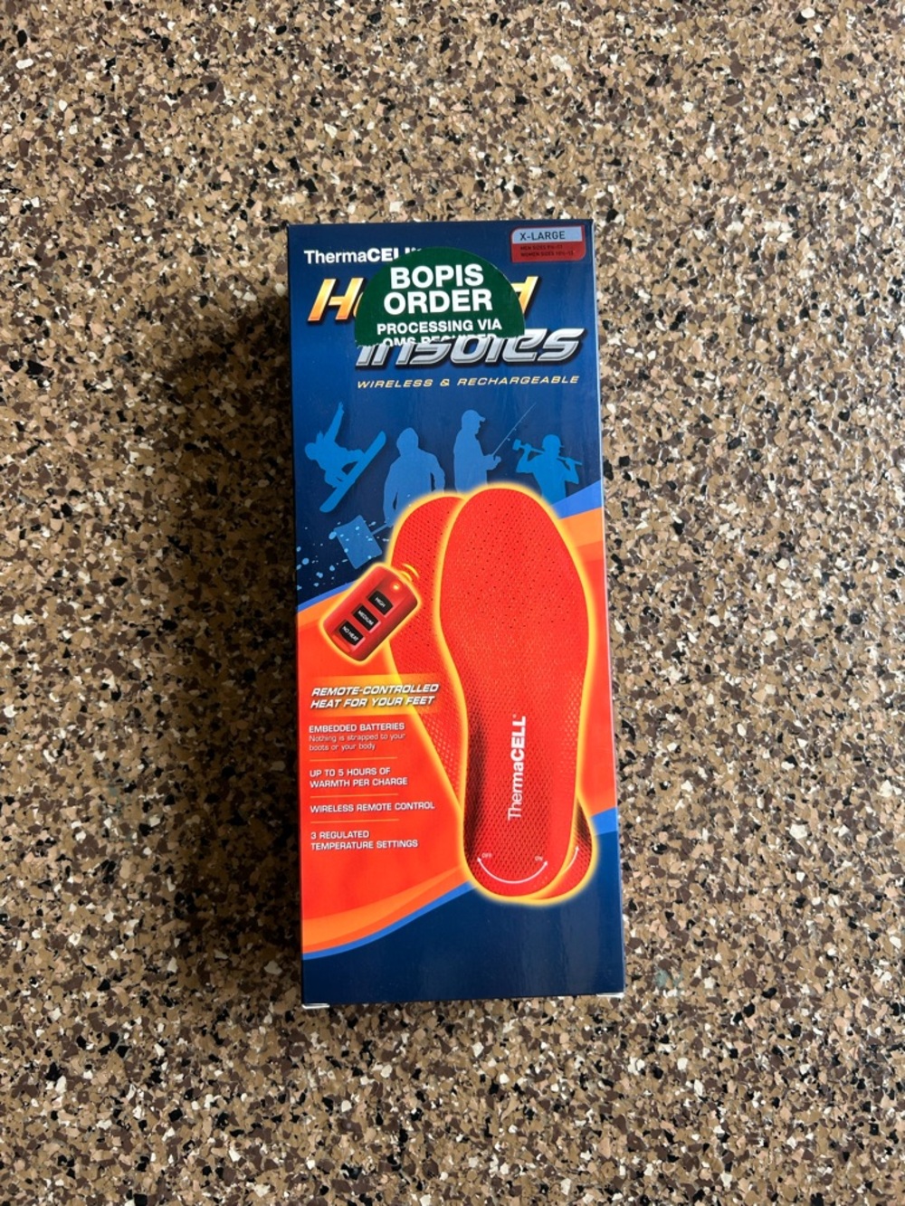 ThermaCELL Heated Insoles - Red